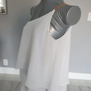 MICHAEL BY Michael Kors Size 6 Blouse in White